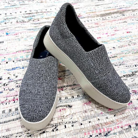 Vince Grey Marl Walsh Knit Slip-On Platform Sneakers size 8 - Picture 2 of 8